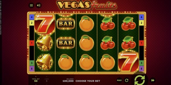 Vegas Fruits on mobile and PC