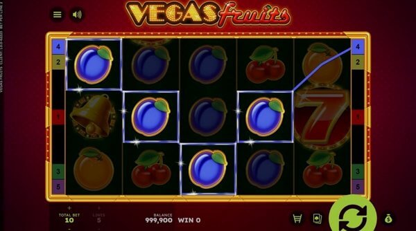 Comparison of slot machines Vegas Fruits