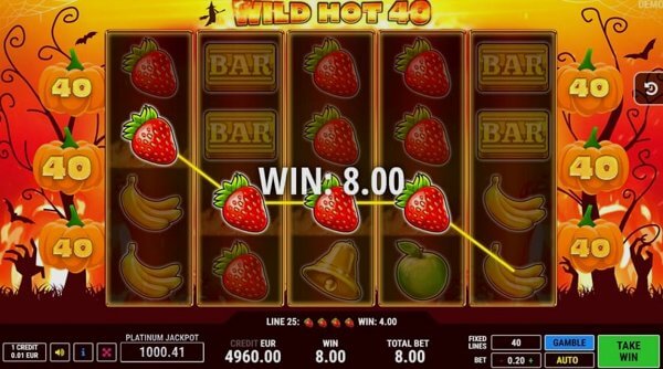 Comparison of slot machines Wild Hot 40 Halloween