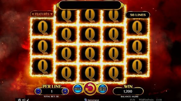 Comparison of slot machines Wildfire Fruits